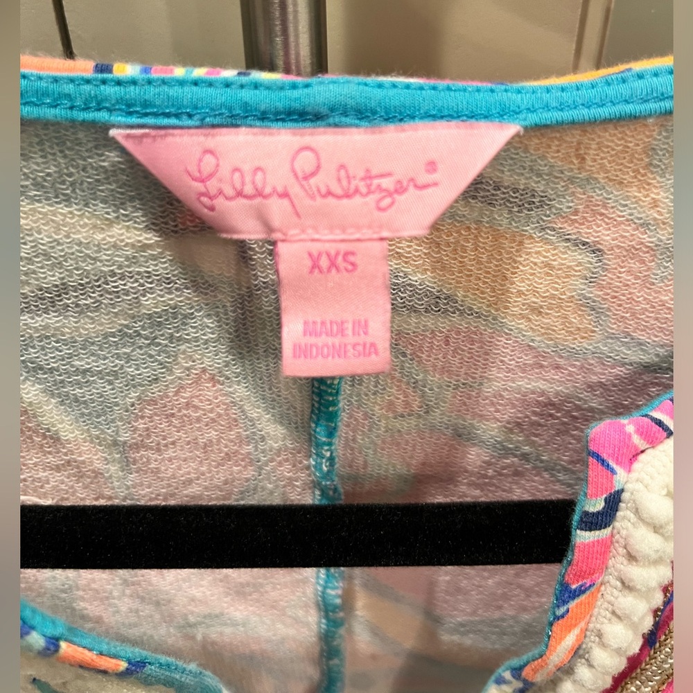 LILLY PULITZER Harper Shift Dress in Seaside Aqua Breezy Babe Size XXS - Picture 6 of 6